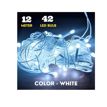 LXINDIA Fancy Lights NIYAMAX 12 Meter 42 Led String Serial Lights White Pack of 2