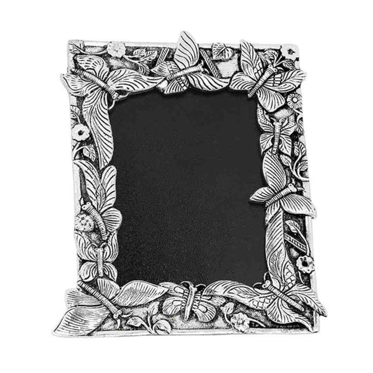 LXINDIA photo frame NM Aluminium Butterfly Table Top Photo Frame (Silver)