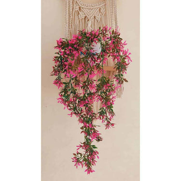 LXINDIA Plants NN Globe Artificial Hanging Pink