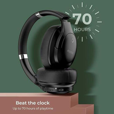 LXINDIA headphone Noise 4 Wireless Over Ear Headphones with 70H Playtime (Carbon Black)