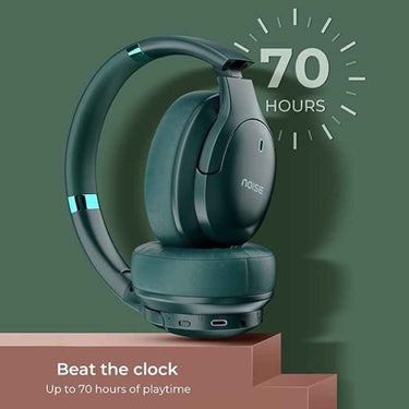 LXINDIA headphone Noise Airwave Max 4 Wireless Over-Ear Headphones (Tropical Teal)