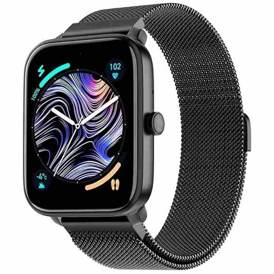 LX INDIA Smart Watch Black link Noise ColorFit Pulse 4 with 1.85" Dynamic AMOLED Display, 600 Nits Brightness, BT Calling Smart Watch