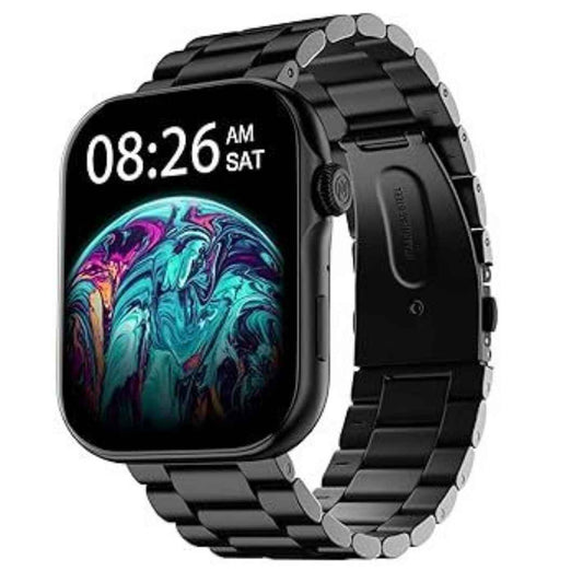 LX INDIA Smart Watch jet black Noise ColorFit Ultra 3 Bluetooth Calling Smart Watch with Biggest 1.96" AMOLED Display (Elite Edition)