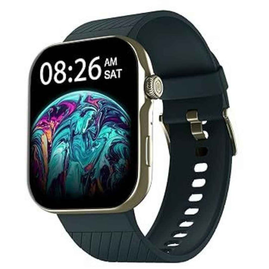 LX INDIA Smart Watch teal blue Noise ColorFit Ultra 3 Bluetooth Calling Smart Watch with Biggest 1.96" AMOLED Display