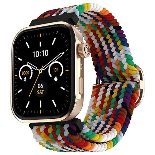 LX INDIA Smart Watch Noise Pro 5 Smart Watch with 1.85" AMOLED Display, BT Calling (Rainbow Weave)