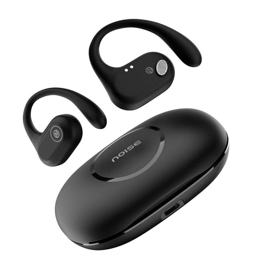 LX INDIA Earbuds Noise Pure Pods Wireless Open Ear Earbuds with AirWave™ Technology  - Black