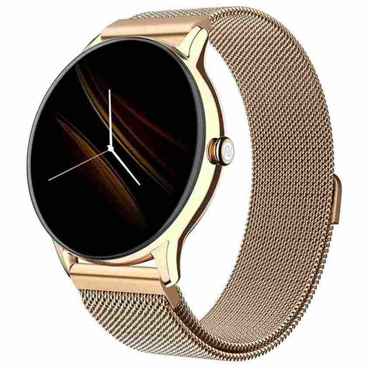 LX INDIA Smart Watch Noise Twist Go Bluetooth Calling Smart Watch for Women with Sleek Metal Dial (Gold Link)
