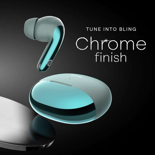 LXINDIA Earbuds Noise Verve 2 in-Ear Truly Wireless Earbuds with Chrome Finish (Iceberg Blue)