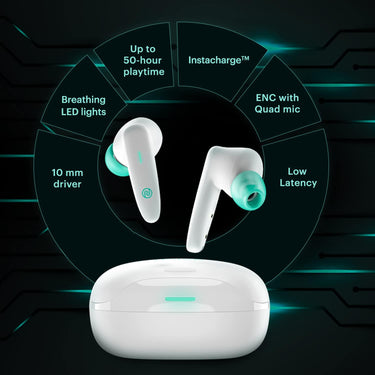 LXINDIA Earbuds Noise VS402  Earbuds (Neon White)