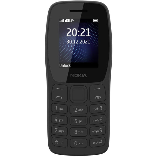 LX INDIA Keypad Phone charcoal Nokia 105 Classic Dual SIM Keypad Phone with Charger in-Box