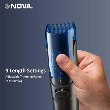 LXINDIA Trimmer Nova NHT 1071 Titanium Coated Cordless 45 Minutes USB Trimmer for Men