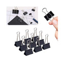 LXINDIA desk essential NSSP Black Large Paper Clips (25mm Pack of 24)