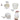 LX INDIA Self-watering plant pots Nurturing Green® Self Watering Flower Pots for Living Room & Home Decor (Combo of 3, Ivory)