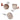LX INDIA Self-watering plant pots Nurturing Green® Self Watering Flower Pots for Living Room & Home Decor (Combo of 3, Mocha)