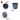 LX INDIA Self-watering plant pots Nurturing Green® Self Watering Pots for Home Decor (Set of 6, Grey)