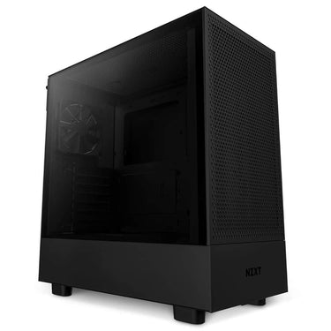 LXINDIA Cabinets NZXT H5 Flow Compact Mid Tower Airflow Alloy Steel Computer Case Black (CC H51FB 01)