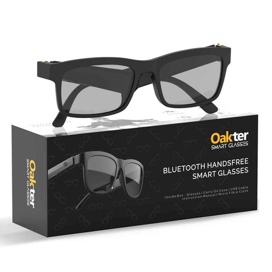 LX INDIA Smart Glasses OAKTER Smart Glasses with Wireless Bluetooth | Hands-Free Calling | Open Ear Music(black)