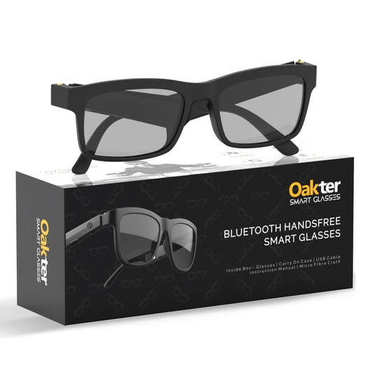 LX INDIA Smart Glasses OAKTER Smart Glasses with Wireless Bluetooth | Hands-Free Calling | Open Ear Music | Sport Headset | Intelligent Eyewear