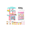 LXINDIA Toys OANGO Mini Plastic Kitchen Set for Girls 47 pcs