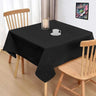 LXINDIA Table Cloth Oasis Home Collection Cotton Solid Square Table Cloth (Black)