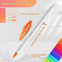 LXINDIA Sketch Pen Ohuhu Brush Pen Set 40 Colours Sketch Pen Set Fineliner and Brush