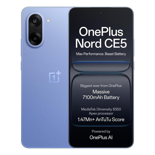 LX INDIA Smart phone OnePlus Nord CE5 | Massive 7100mAh Battery | MediaTek Dimensity 8350 Apex
