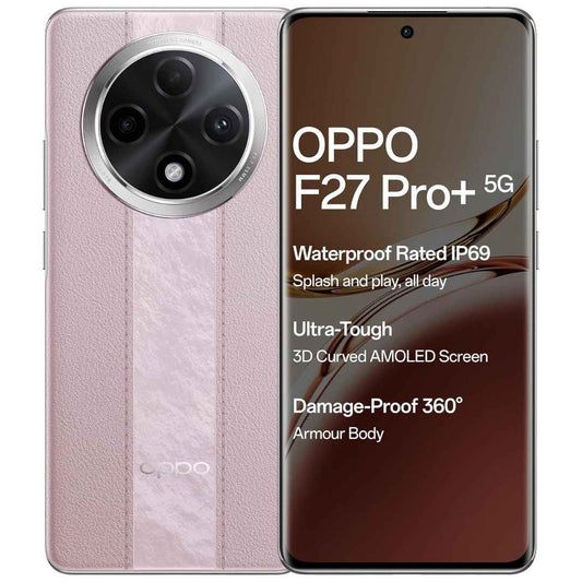 LX INDIA Mobile Phones Dusk Pink OPPO F27 Pro+ 5G (8GB RAM, 128GB Storage)
