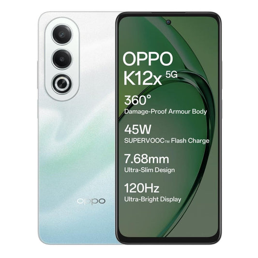 LX INDIA Smart phone Oppo K12x 5G Smartphone (8GB RAM + 256GB Storage) (Breeze Blue)