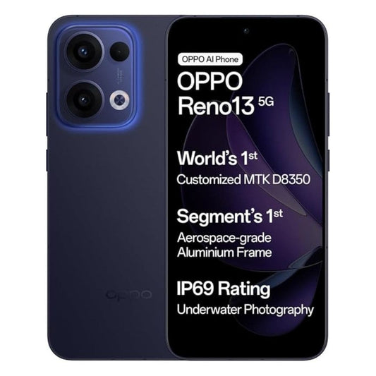 LX INDIA Smart phone OPPO Reno13 (Luminous Blue, 8GB + 256GB) Mobile Phone