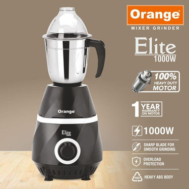 LXINDIA Grinders Orange Mixer Grinder 1000 watt 4 Jars Black