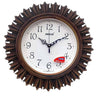 LXINDIA Clock Oreva Aq 6197 Plastic Wooden Look Designer Wall Clock Brown  Analog