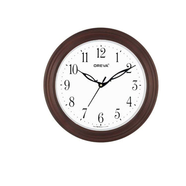 LXINDIA Clock Oreva Plastic Wooden Look Designer Analog Wall Clock