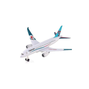 LXINDIA Toys OTONOPI Airplane Toys  Metal Model Plane Toy with Lights and Sounds for Kids LightBlue