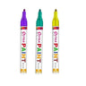 LXINDIA marker Oytra Paint Permanent Marker Pen (Purple Yellow Green)