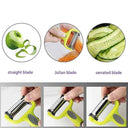 LXINDIA peeler P Plus International 3 in 1 Julienne Vegetable Peeler