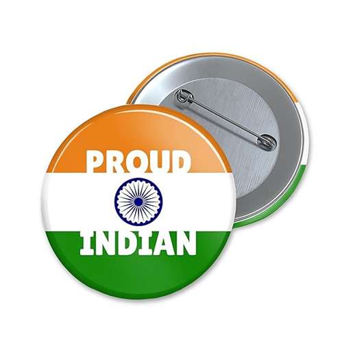 LX INDIA Flag-Themed Badges Pack of 8 Indian Flag Badge