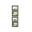 LXINDIA photo frame Painting Mantra Charming Chain Drop Hanging Photo Frame Set of 4 Black