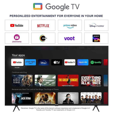 LXINDIA TV Panasonic 139 cm (55 inches) LED Google TV TH 55MX660DX