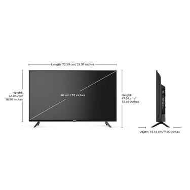 LXINDIA TV Panasonic 80 cm (32 inches) HD LED TV TH32MS660DX (Black)