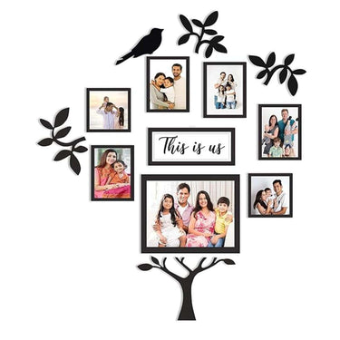 LXINDIA photo frame PAPER PLANE DESIGN Family Tree Collage Photo Frames for Wall Decor Set