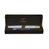 LXINDIA Pens Parker Aster Shiny Chrome Gold Trim Fountain Pen