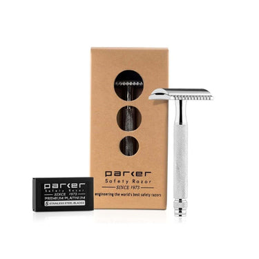 LXINDIA shaving razor PARKER Safety Razor Men - 5 Premium Blades Included