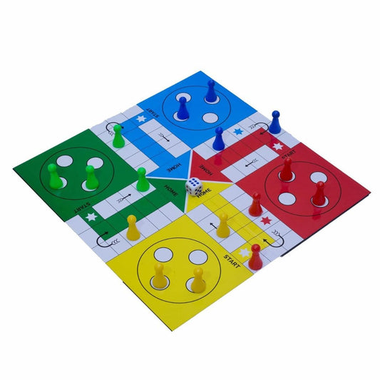 LX INDIA Ludo Game Parksons Cartamundi 2 in 1 Board Game - Snakes & Ladder and Ludo 4 Years and Up(pack of 2)