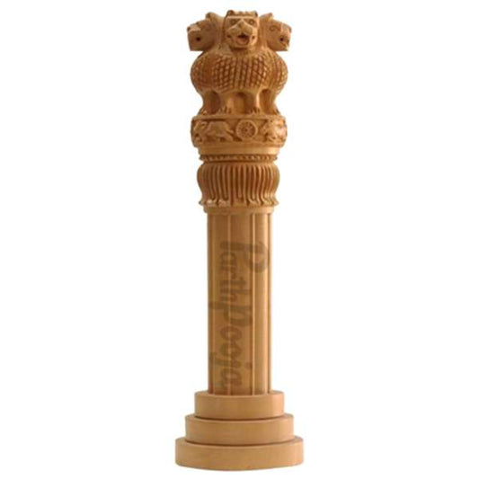 LX INDIA Ashoka Stambh PARTHVASTU Handmade Natural Kadam Wood Ashoka Stambh