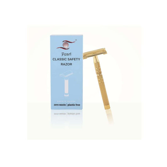 LXINDIA shaving razor PEARL Men Shaving Double Edge Butterfly Safety Razor Ls 01 (Gold)