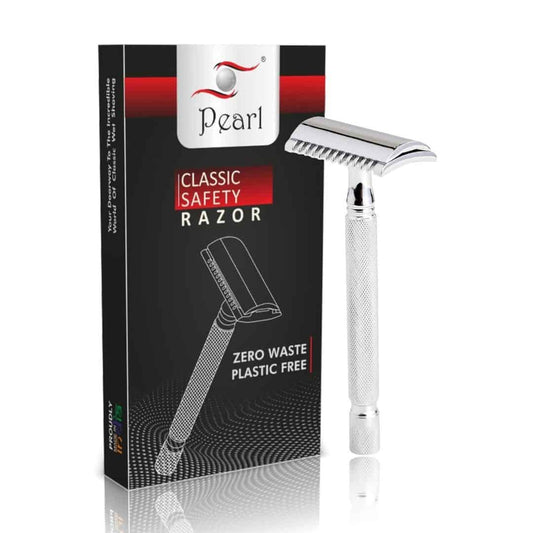LXINDIA shaving razor Pearl Shaving Double Edge Open Comb Safety Razor for Men