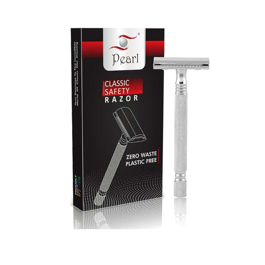 LXINDIA shaving razor Pearl Shaving Double Edge Safety Razor (SS 01 CC CHROME)
