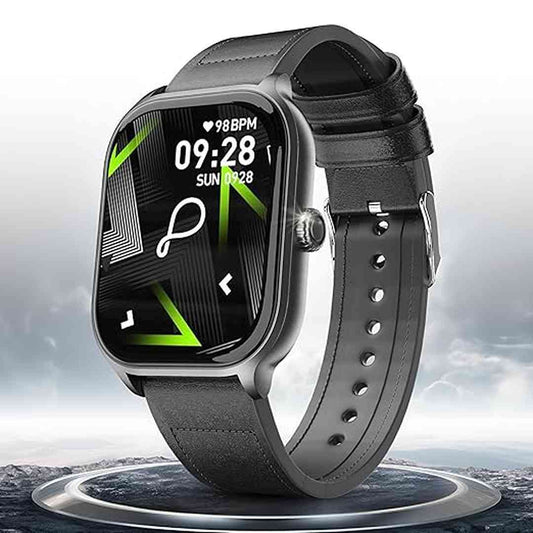 LX INDIA Smart Watch Pebble Edge 2.01" True HD Display Smart Watch (Onyx Black)