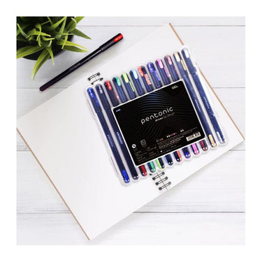 LXINDIA Pens Pentonic Multicolor Gel Pen 12 Pcs Set