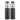 LX INDIA Water Bottle PEXPO Crown 1000 ISI Certified Stainless Steel Sports|Fridge Water Bottle (Pack of 2)Silver+Knight Black